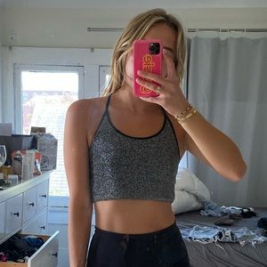 BB Dakota Sparkle Crop Activewear Bra